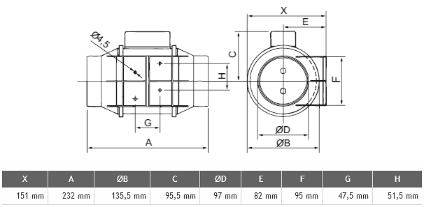 Wentylatory kanałowe TD-160/100 N SILENT, TD-160/100 NT SILENT - obrazek 2